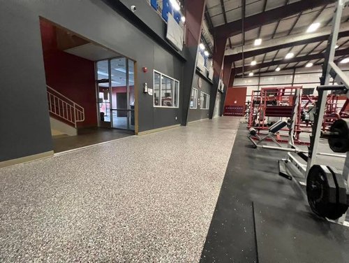 Gym concrete coating